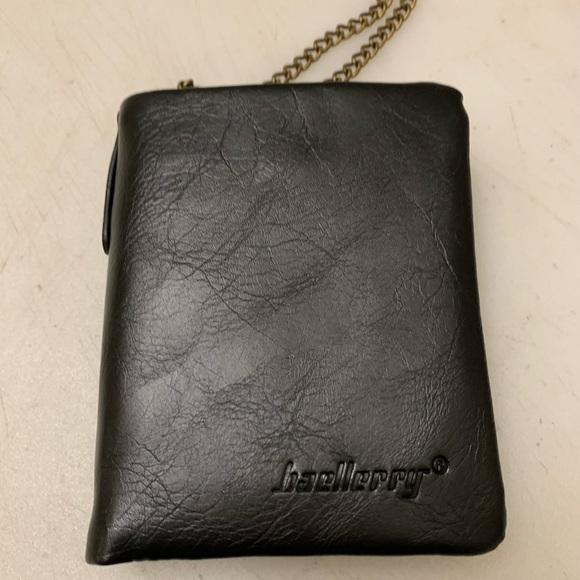 Black Leather Men's Wallet